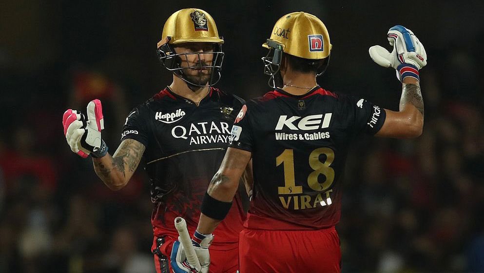 Faf Du Plessis and Virat Kohli