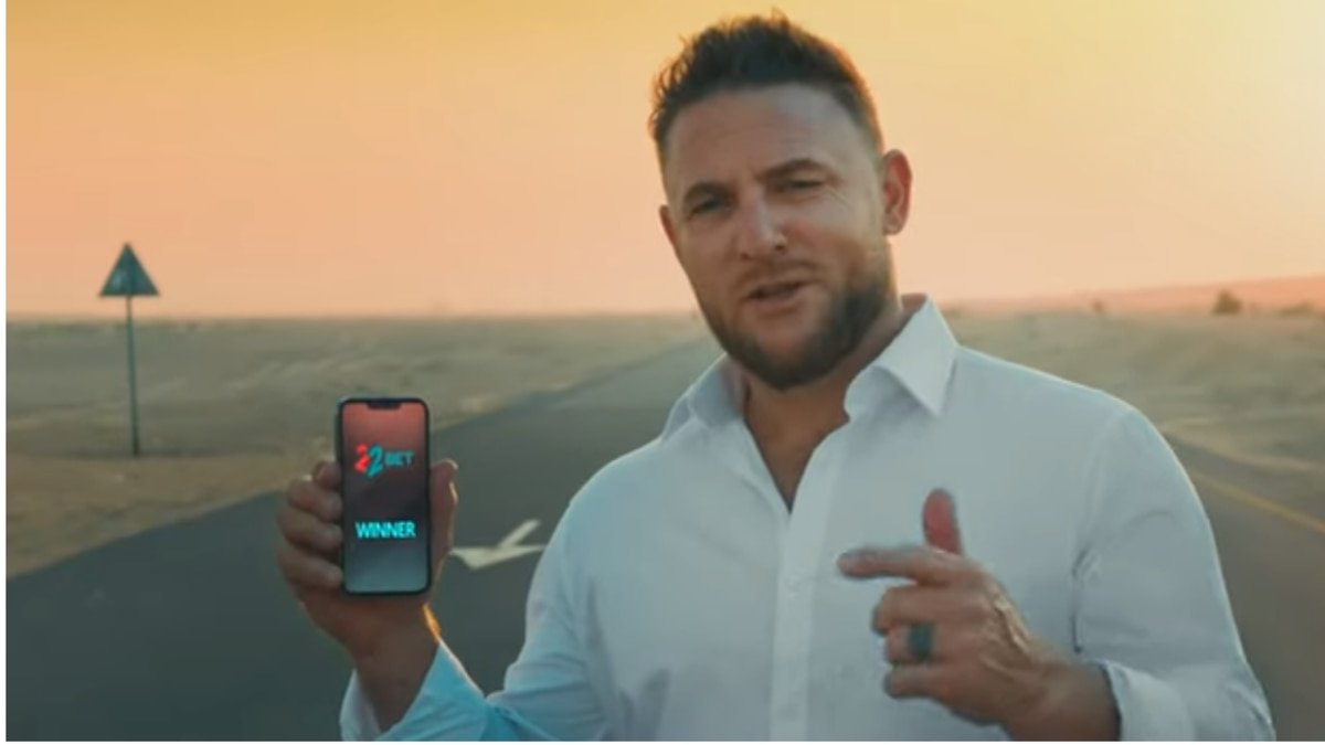 Brendon McCullum brand ambassador for betting website 22BET