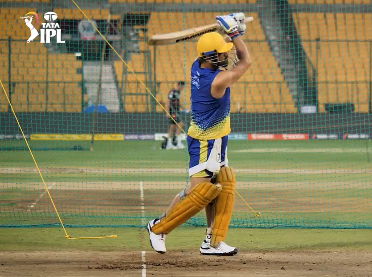 IPL 2023: Watch- MS Dhoni Hits Some Massive Sixes In M Chinnaswamy Stadium Ahead Of RCB vs CSK Match 3
