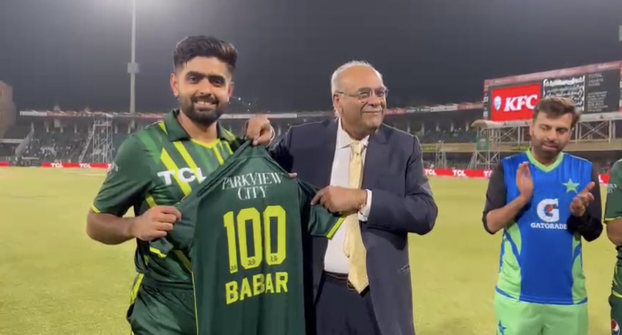 Najam Sethi and Babar Azam