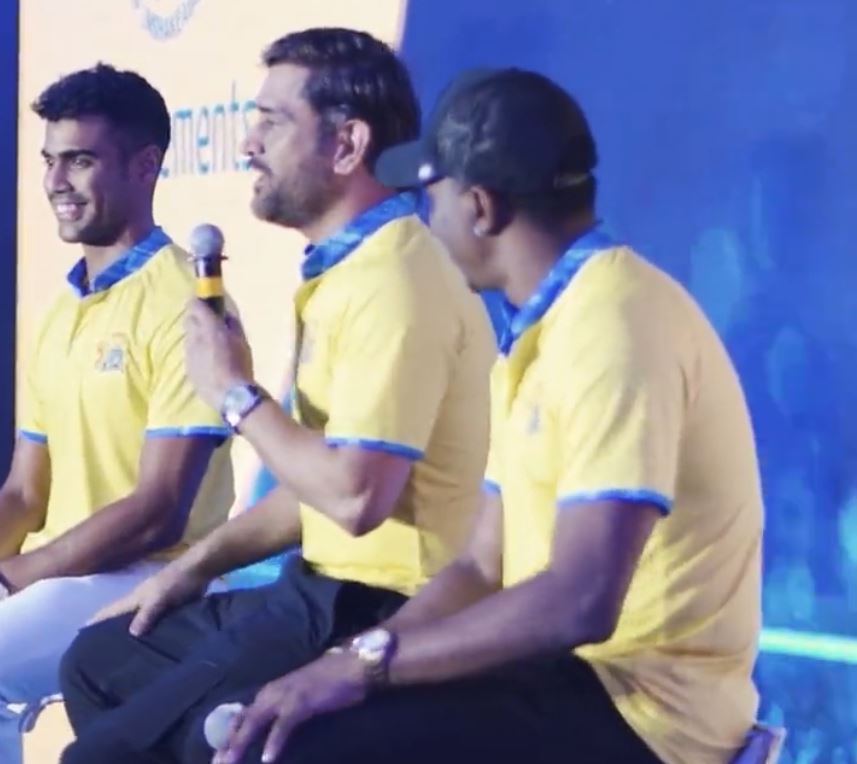 IPL 2023: Watch- CSK’s Young Rajvardhan Hangargekar Attends His First Meet And Greet Along With MS Dhoni 2