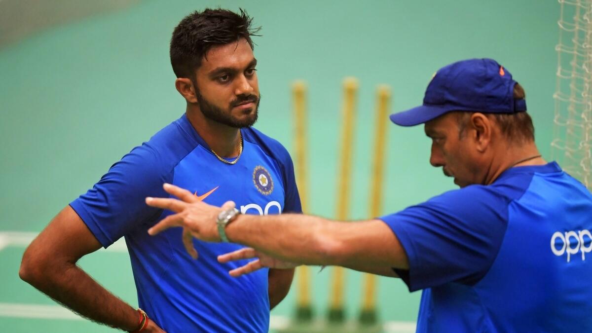 Ravi Shastri and Vijay Shankar