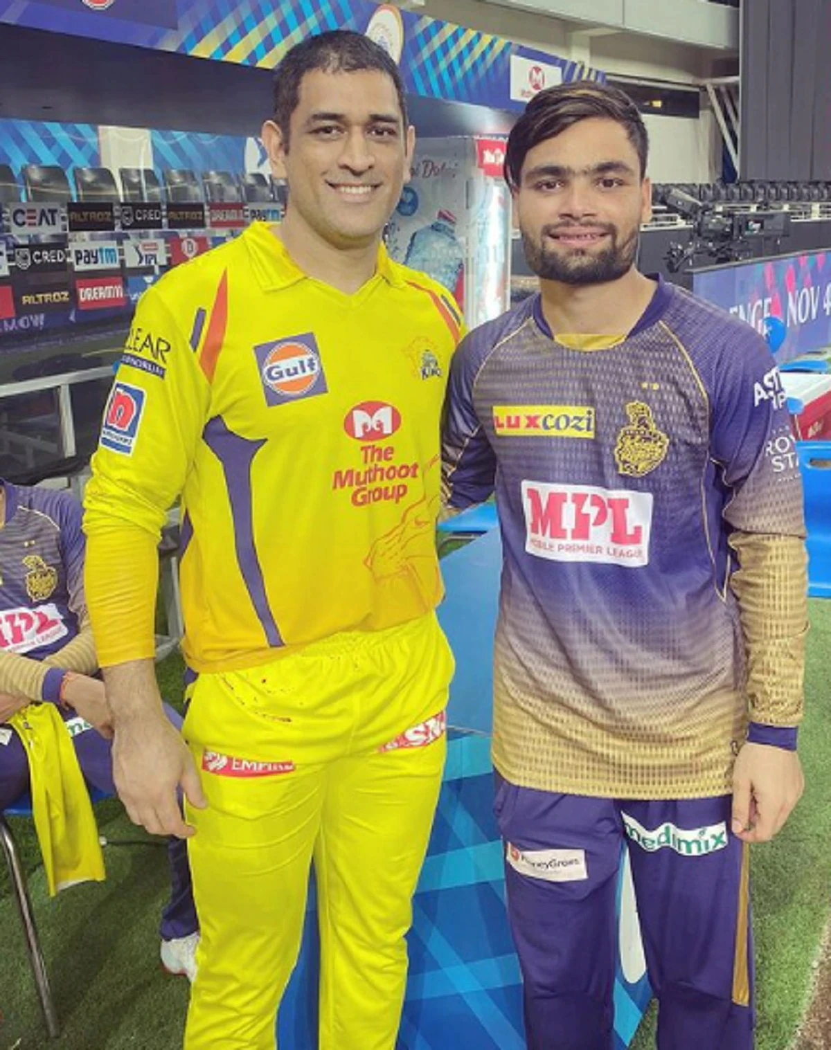 Rinku Singh and MS Dhoni