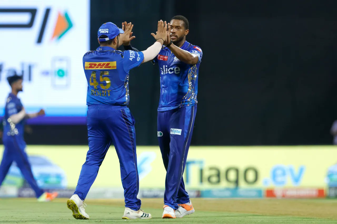 Chris Jordan And Rohit Sharma