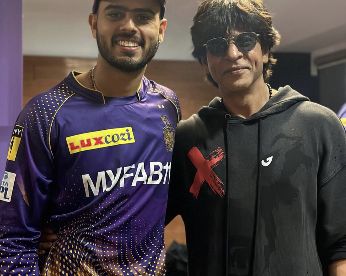 Nitish Rana and Shahrukh Khan