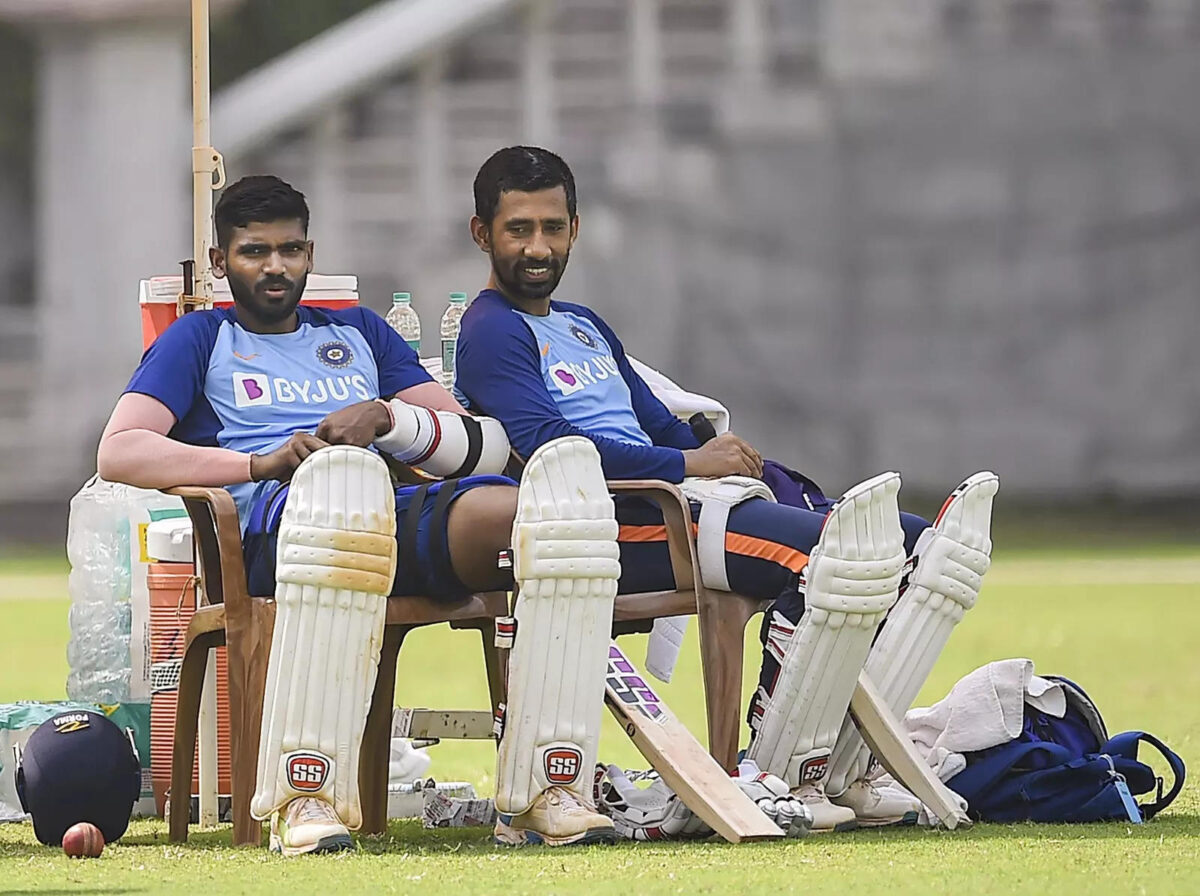 Wriddhiman Saha and KS Bharat