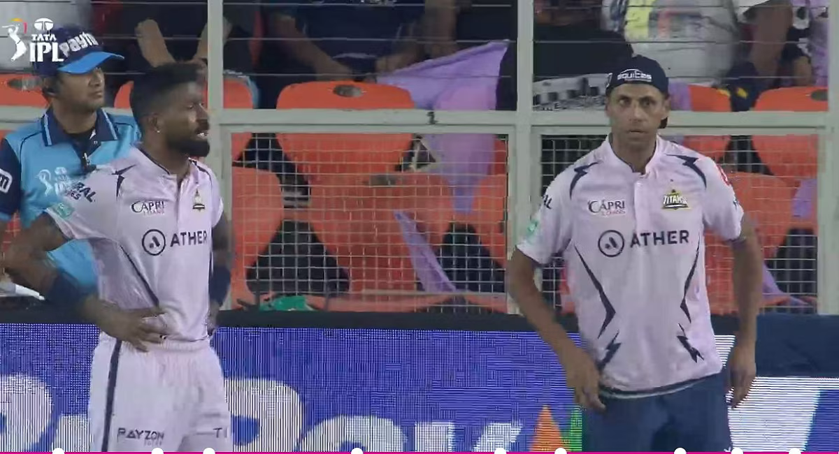 IPL 2023: Watch- Ashish Nehra Refuses To Celebrate Shubman Gill's Century; Engages In A Furious Argument With Hardik Following GT's Innings 3