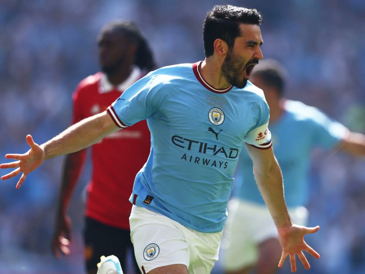 Ilkay Gundogan scored a brace in the FA Cup Final