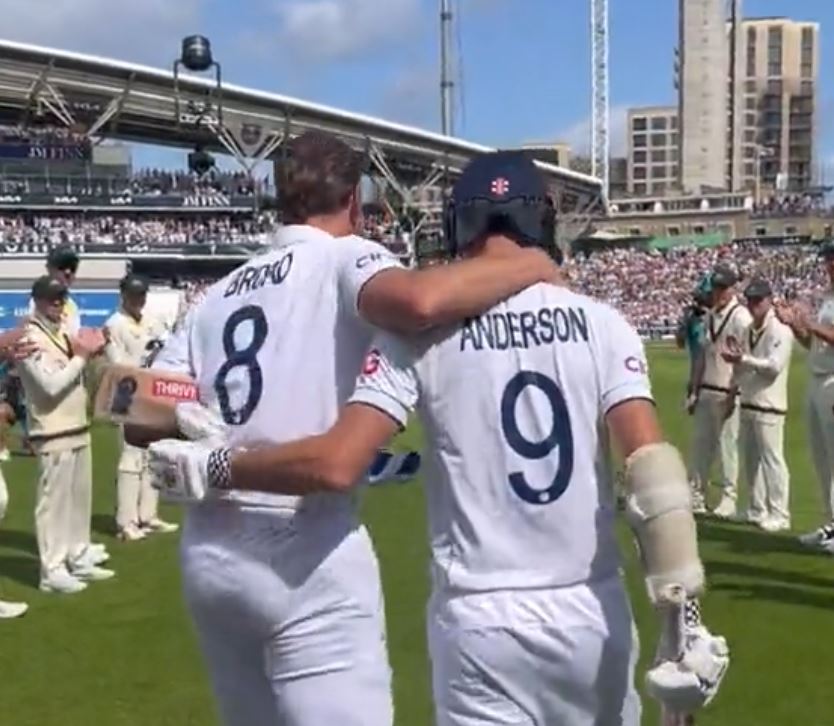 Ashes 2023: WATCH- Stuart Broad Receives Guard Of Honor From Australian Team; Hits A Six In His Final Innings In Tests 3