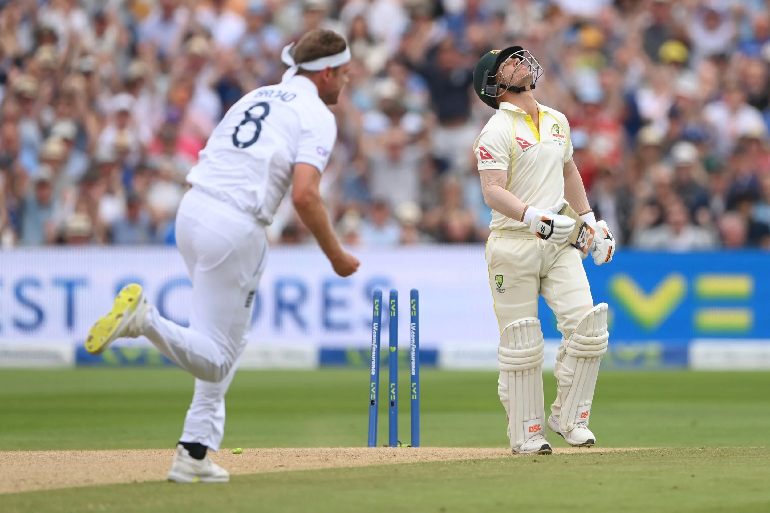 David Warner And Stuart Broad