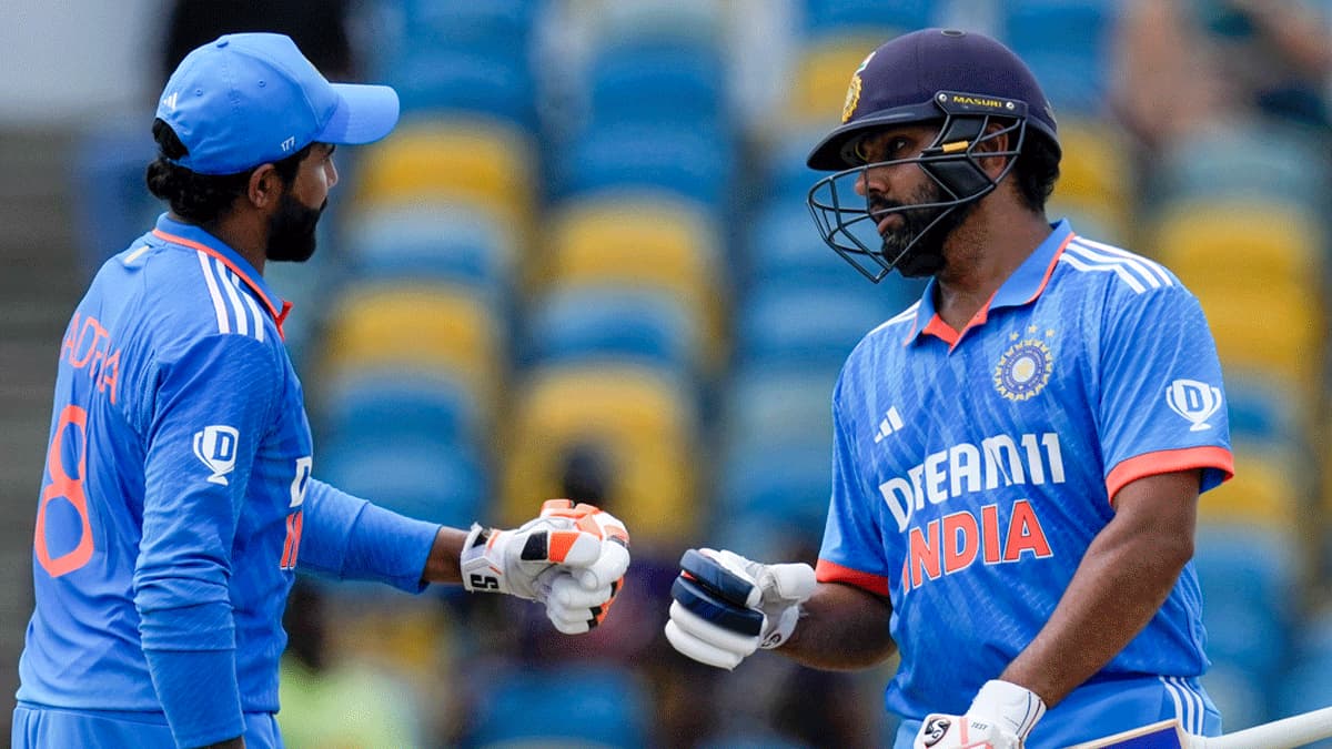 Ravindra Jadeja And Rohit Sharma