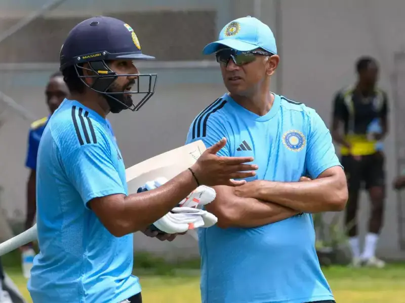Rohit Sharma And Rahul Dravid