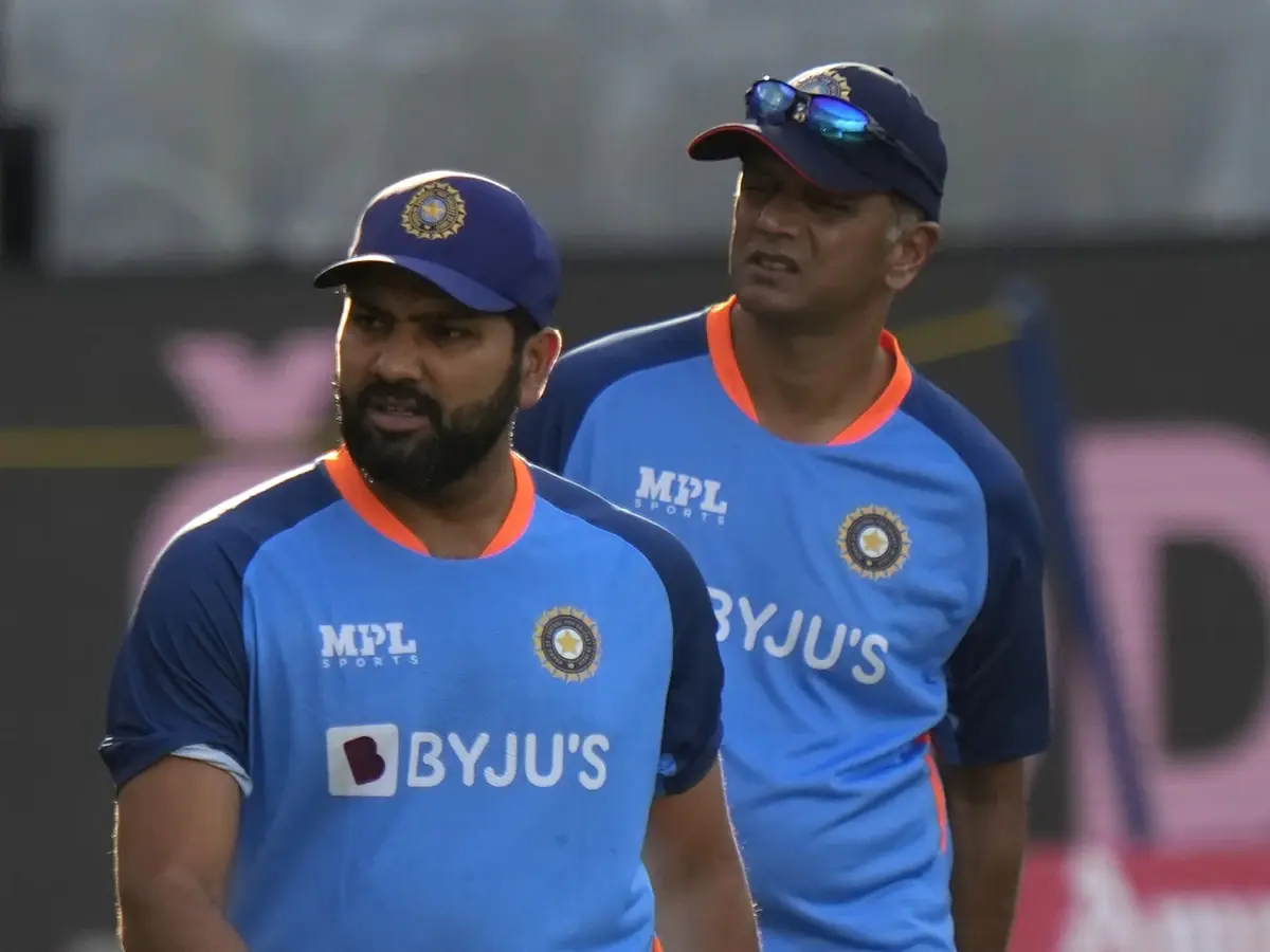 Rohit Sharma And Rahul Dravid