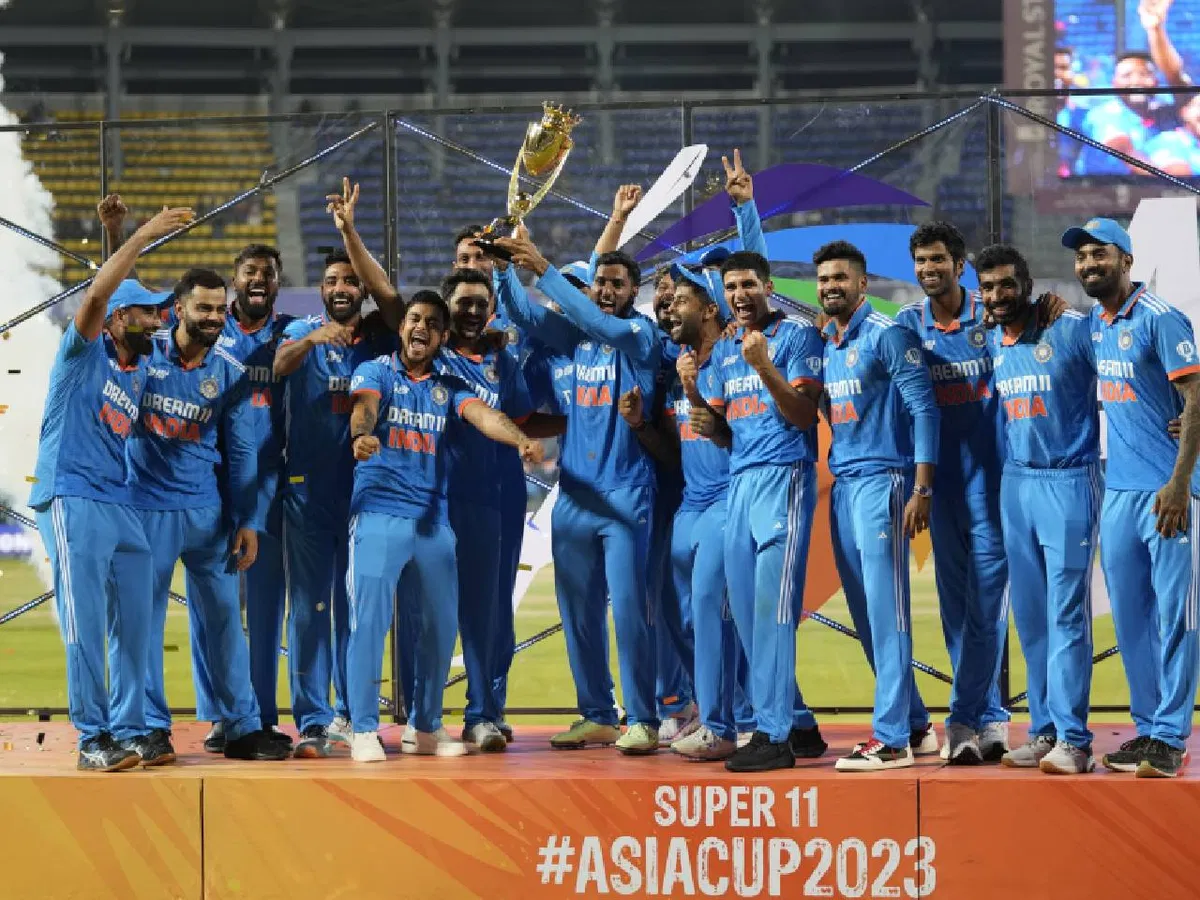 India Celebrating Asia Cup 2023 Victory