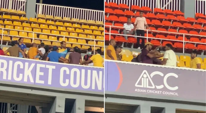 Asia Cup 2023: Watch- Fight Breaks Out Amongst Fans In Stands During India Vs. Sri Lanka Match 1