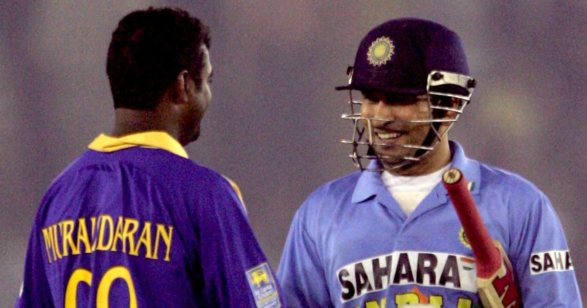 Muthiah Muralitharan And Sachin Tendulkar