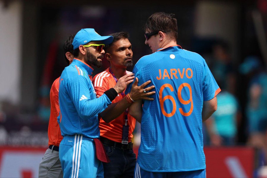 ODI World Cup 2023: Prankster Jarvo69 Invades Chepauk Ground, Gets Near Virat Kohli Before IND Vs AUS Match; Security Escorts Him Out 1