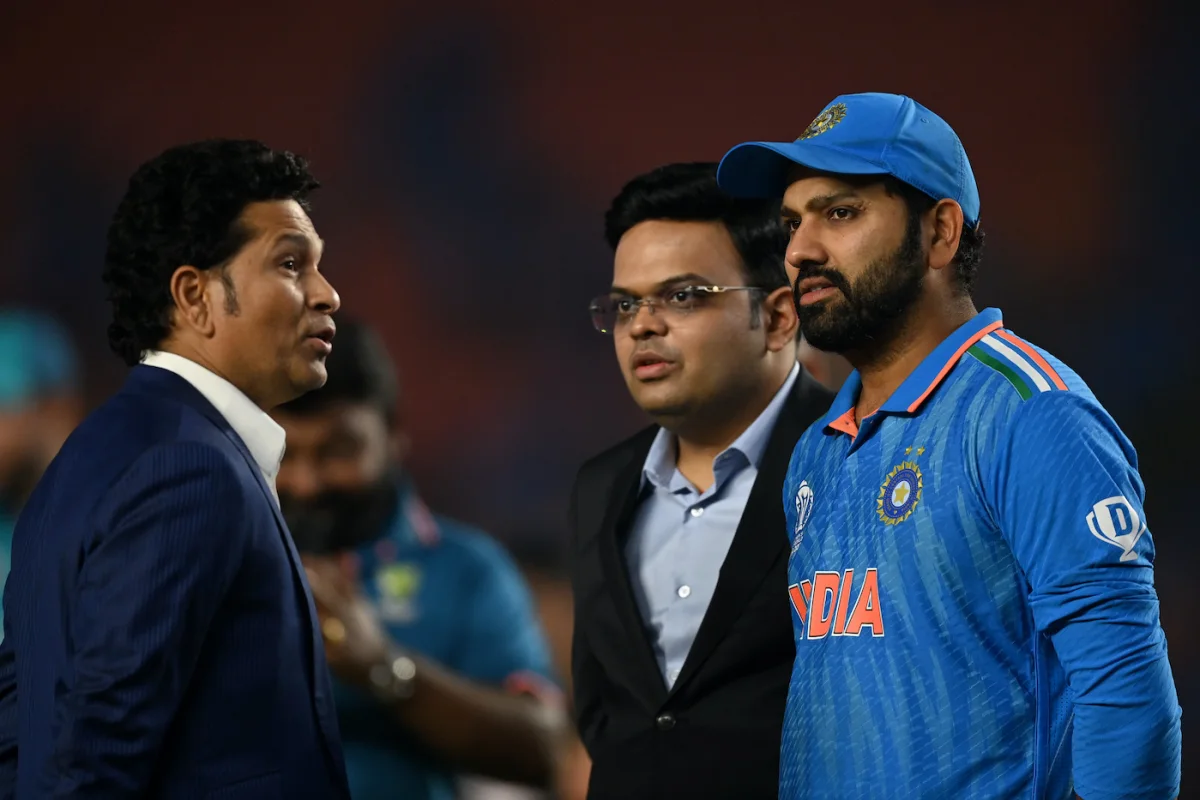 Rohit Sharma With Sachin Tendulkar And Jay Shah