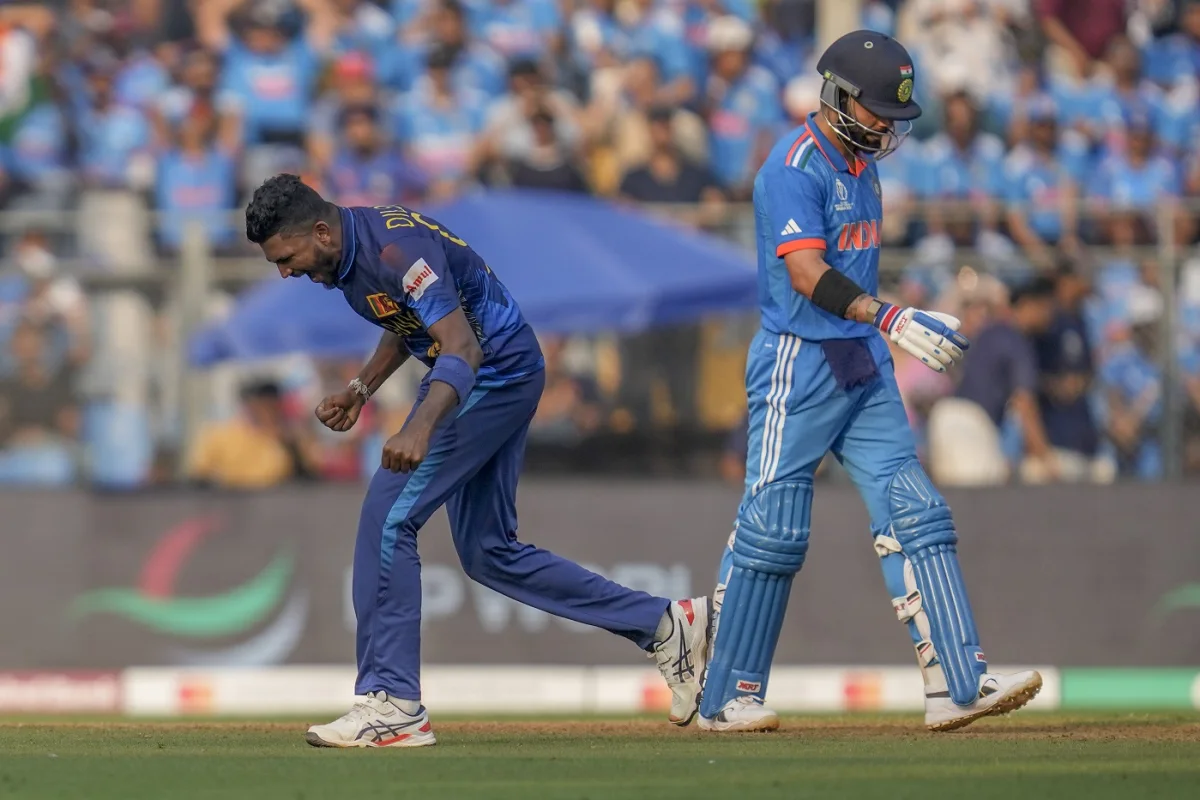 Virat Kohli Walks Back After Dismissed By Dilshan Madhushanka