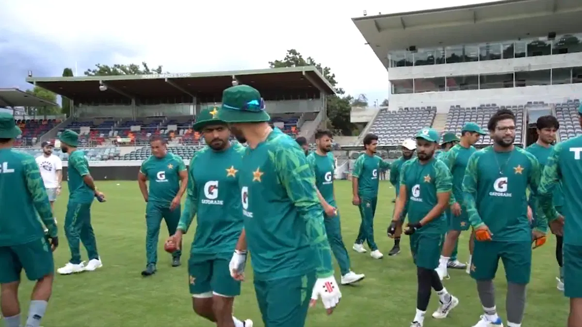 Pakistan Cricket Team In Training Session