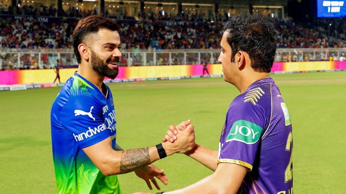 Virat Kohli and Gautam Gambhir IPL 2024.