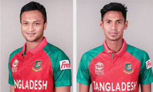 Shakib Al Hasan and Mustafizur Rahman. PC- BCB X