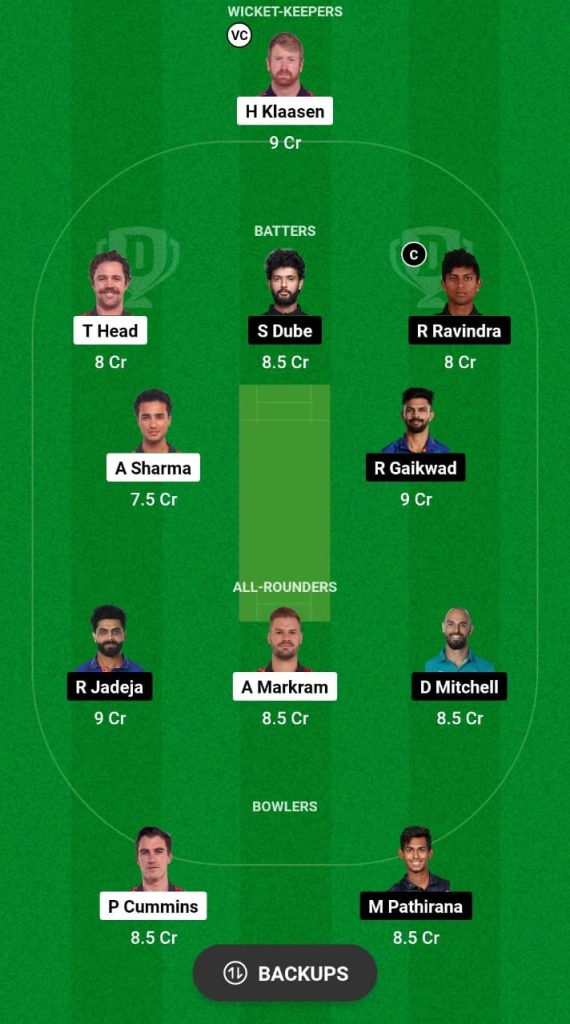 SRH vs CSK Dream11 Prediction for Match 18 of IPL 2024: Get Playing XI and Fantasy Cricket Tips