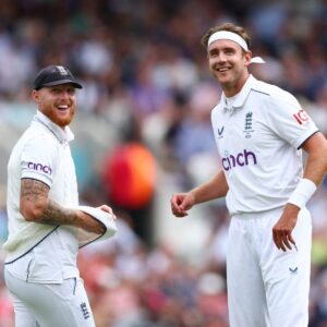 Ben Stokes and Stuart Broad. PHoto- Getty