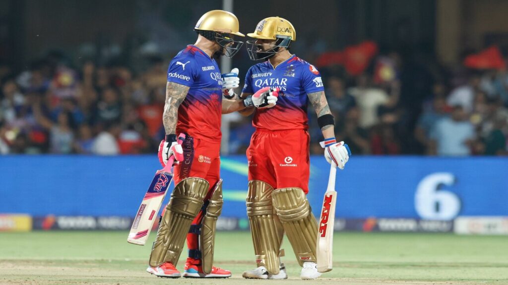 RCB's opening duo- Faf du Plessis and Virat Kohli.