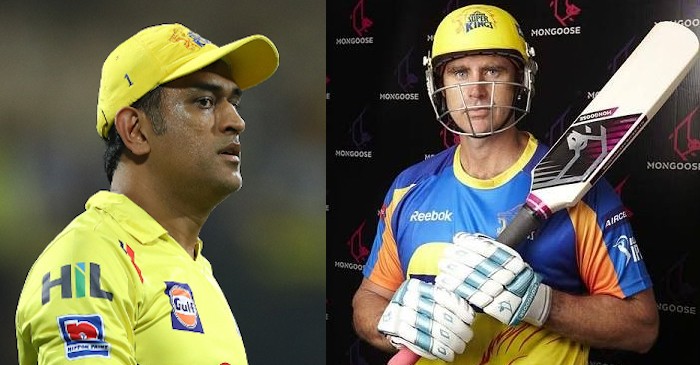 MS dhoni and Matthew Hayden. Photo-IPL