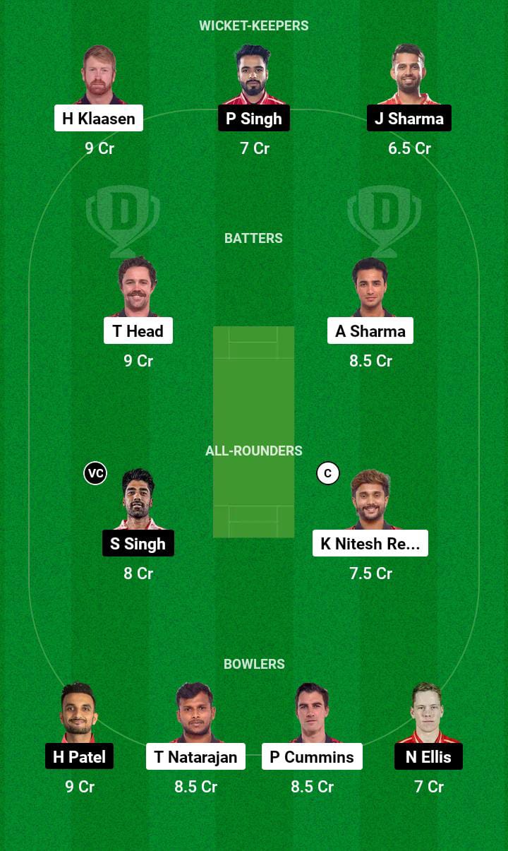 SRH vs PBKS Dream11 Prediction 