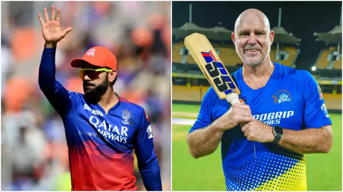 Virat Kohli and Matthew Hayden. Photo- IPL