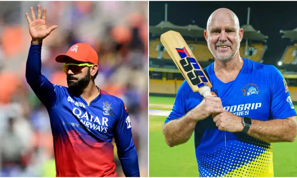 Virat Kohli and Matthew Hayden. Photo- IPL