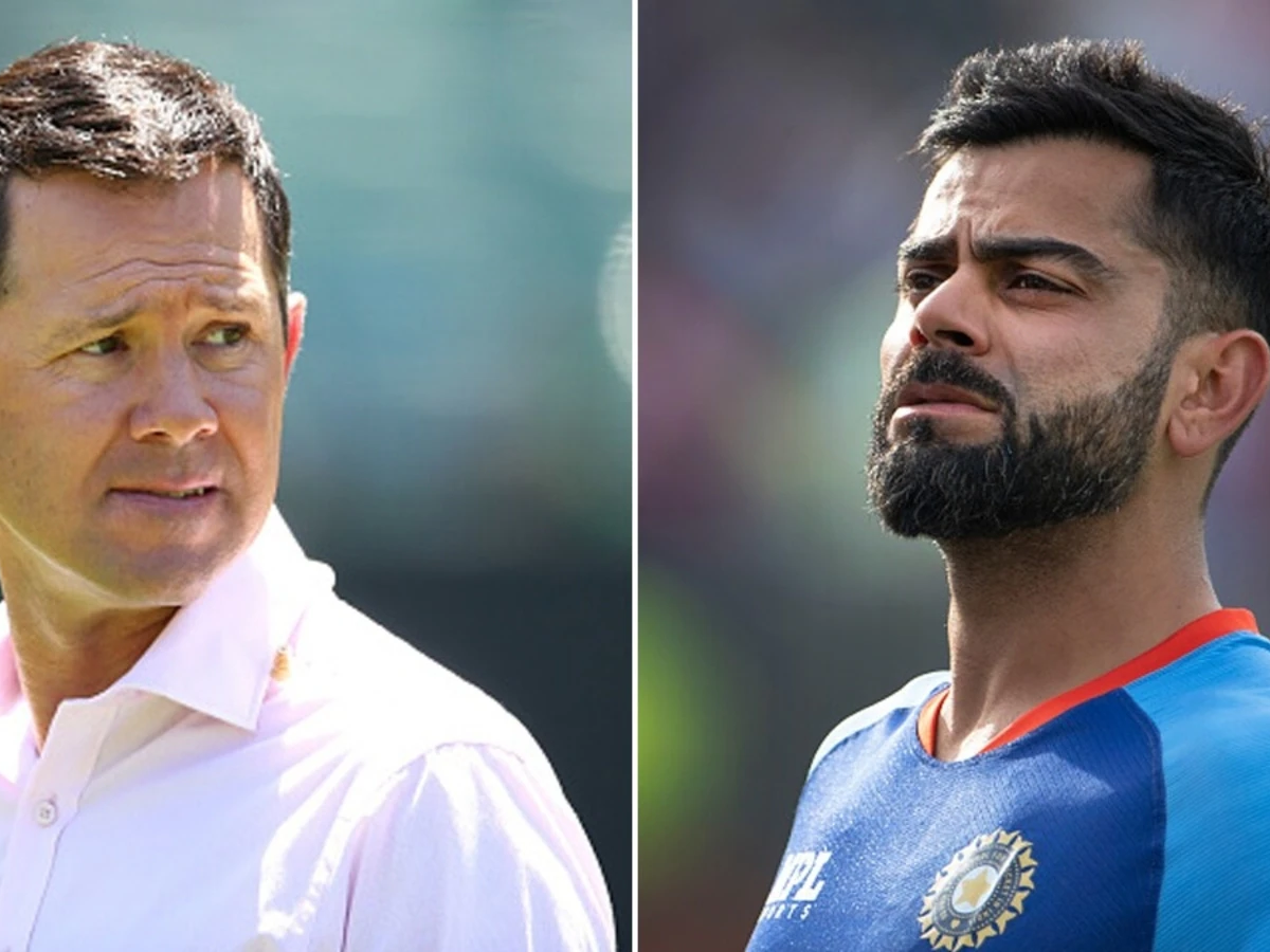 Virat Kohli and Ricky Ponting. Photo- Twitter