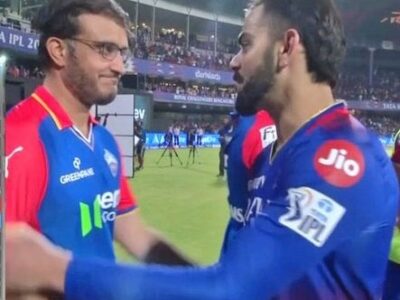 Watch – Sourav Ganguly Shows Ultimate Respect To Virat Kohli While Shaking Hands Post RCB V DC IPL 2024 Match