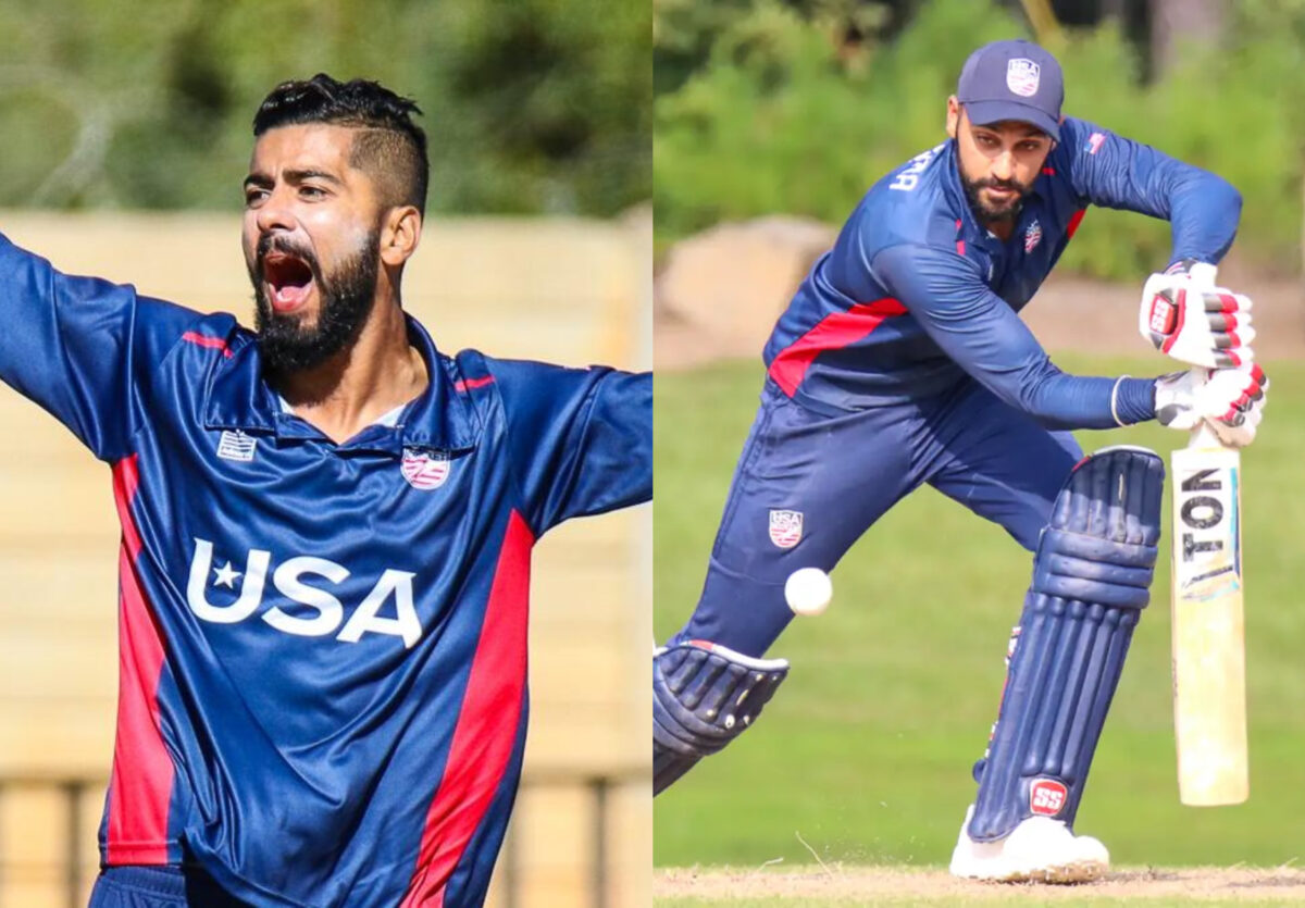 Ali Khan and Jaskaran Malhotra. Photo- USA Cricket