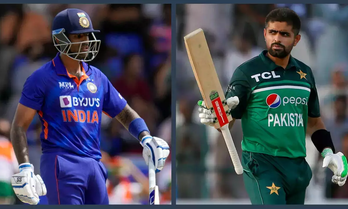 Babar Azam and Suryakumar Yadav. Photo- Twitter