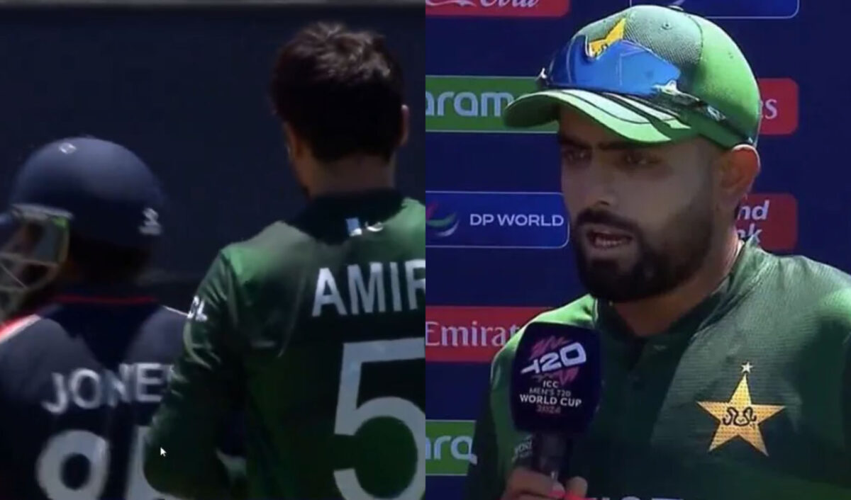 Mohammad Amir and Babar Azam. Photo- Twitter