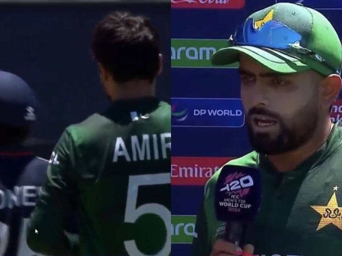 Mohammad Amir and Babar Azam. Photo- Twitter