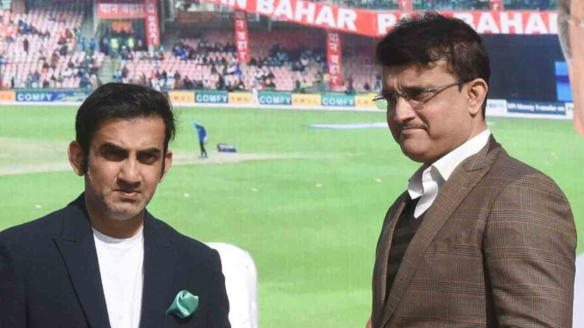 Former India openers Sourav Ganguly and Gautam Gambhir.