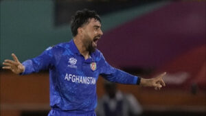 Afghanistan captain Rashid Khan.