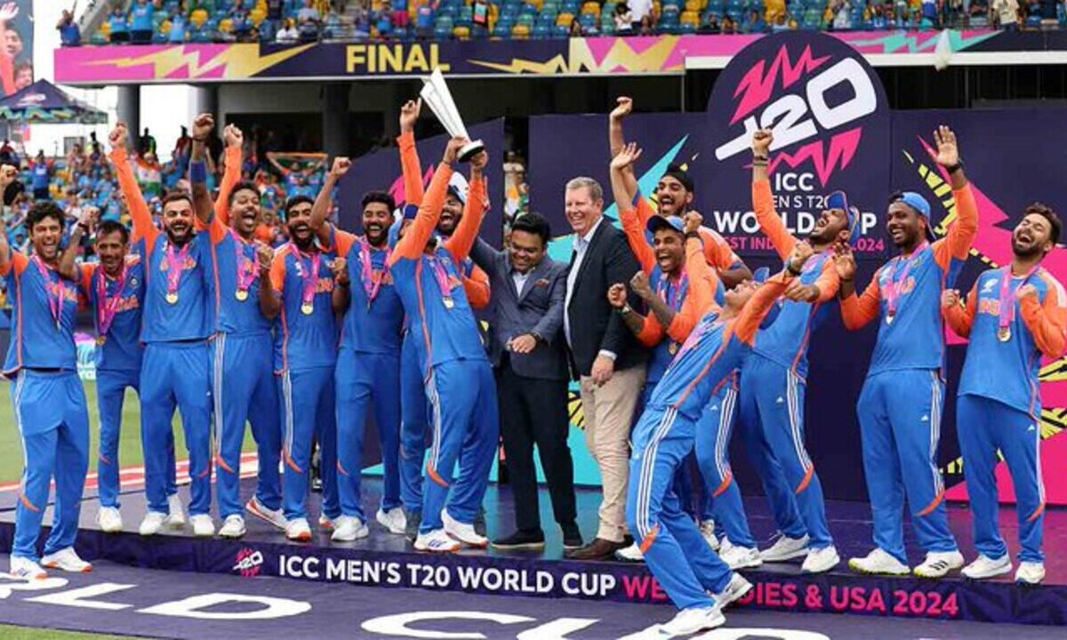 India wins ICC T20 World Cup 2024.