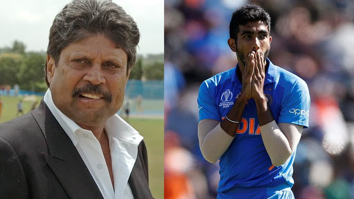 Kapil Dev and Jasprit Bumrah. Photo- Twitter