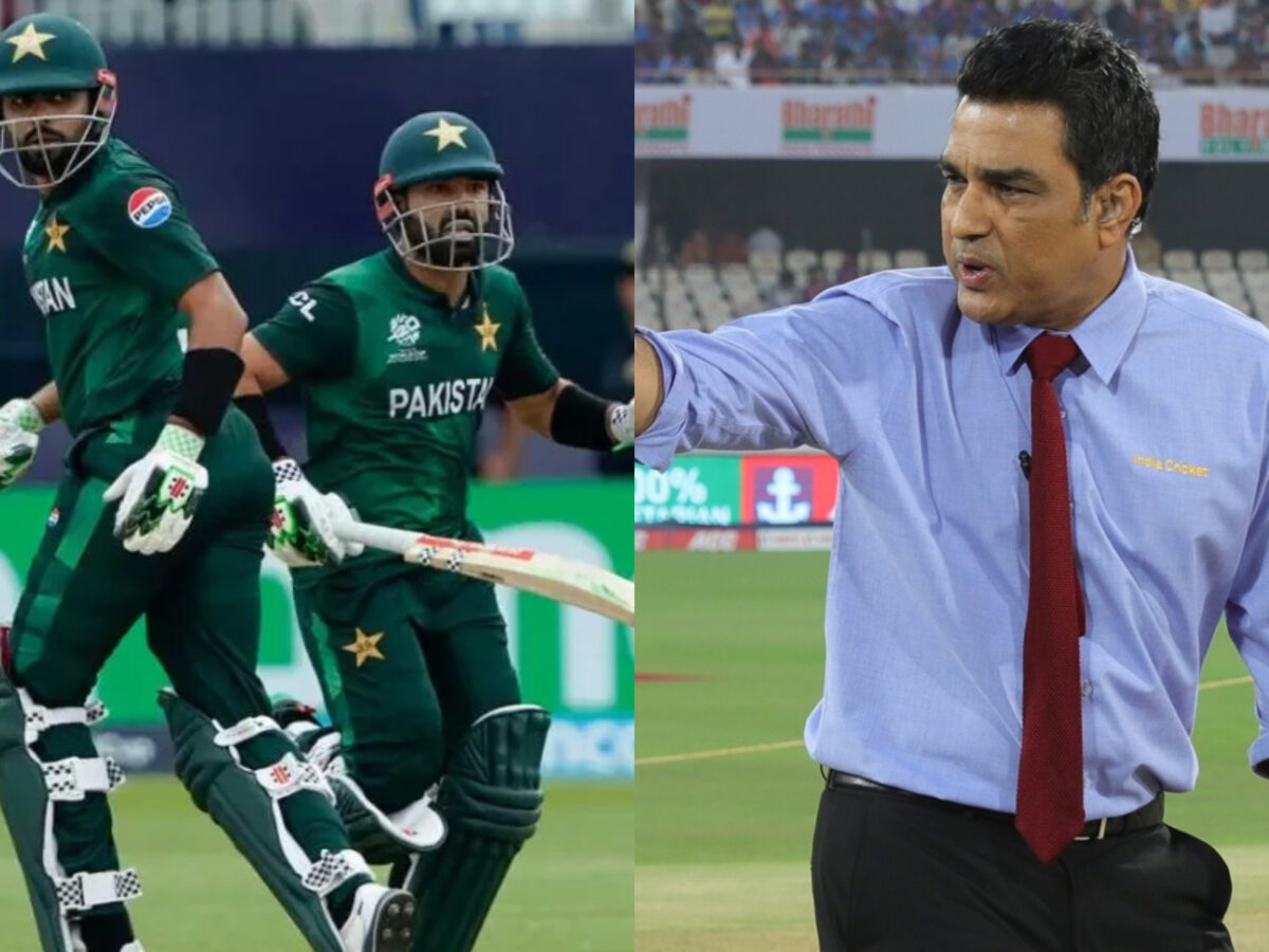 Mohammad Rizwan, Babar Azam, Sanjay Manjrekar. Photo- Getty