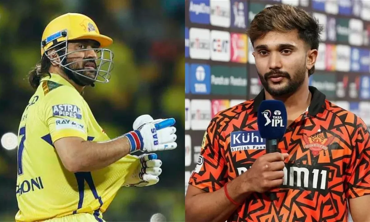 Nitish Kumar Reddy and MS Dhoni