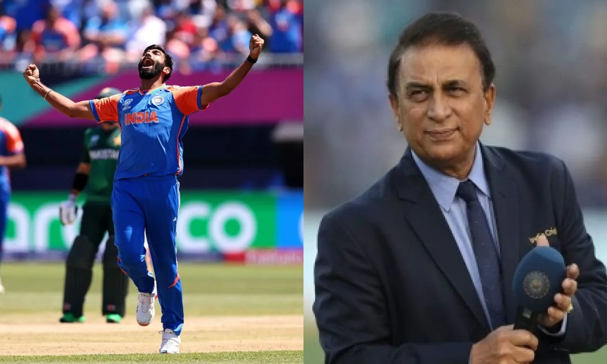 Sunil Gavaskar and Jasprit Bumrah. Photo- Twiter