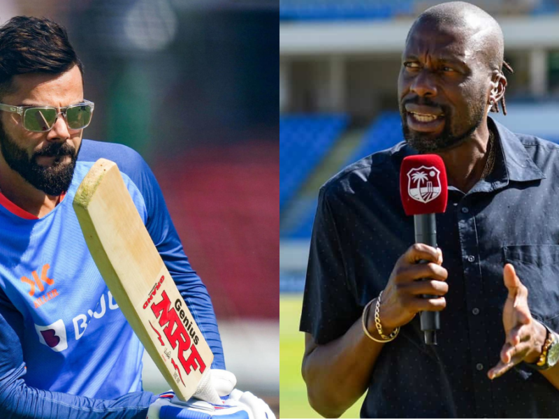 Virat Kohli and Curtly Ambrose