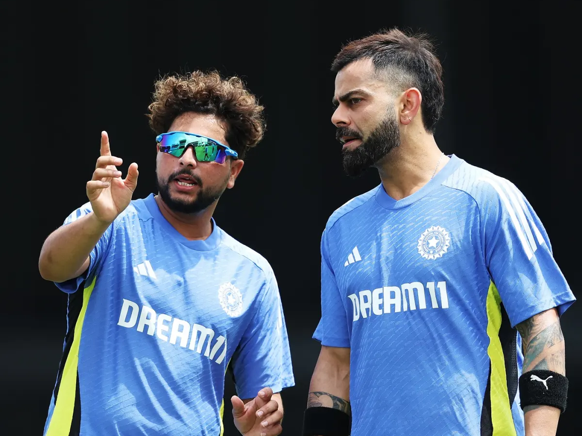 Virat Kohli and Kuldeep Yadav. PHoto- ICC