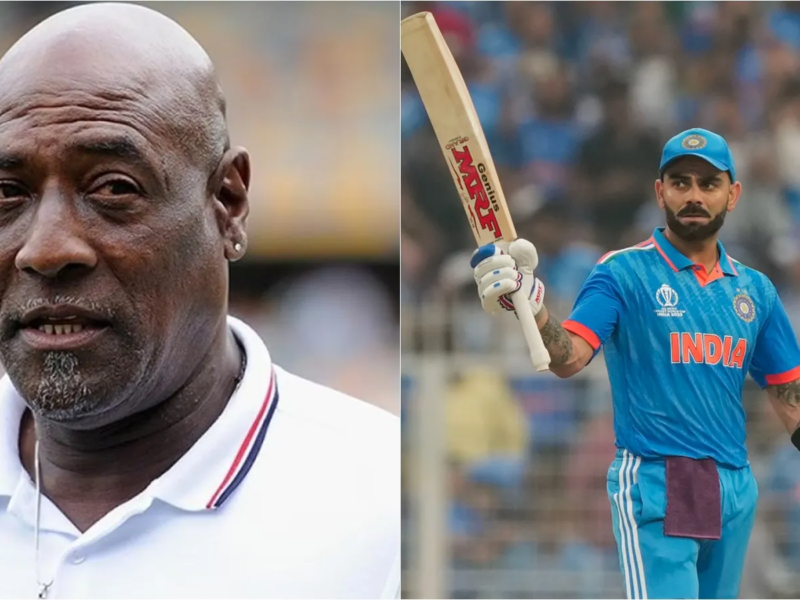 Sir Viv Richards and Virat Kohli