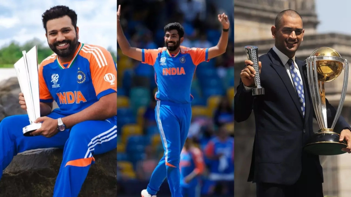 Jasprit Bumrah, Rohit Sharma, MS Dhoni